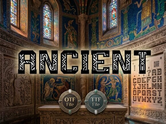 Ancient: Tribal Geometric Display Font