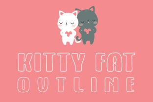 Kitty Fat Outline: A Playful Font for Modern Design